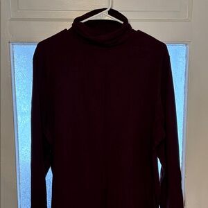 Amazon Essentials Women’s Dark Burgundy Turtleneck Long Sleeve Top Size XXL